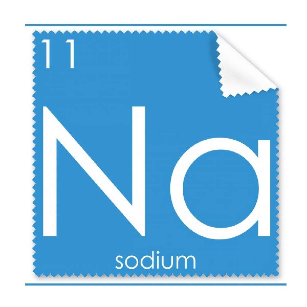 Chemistry Elements Period Table Alkali Metal Sodium Na Cleaning Cloth Phone Screen Glasses Cleaner 5pcs