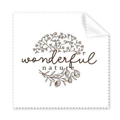 Beautiful Natural Flower Grass Lines Cleaning Cloth Phone Screen Glasses Cleaner 5pcs