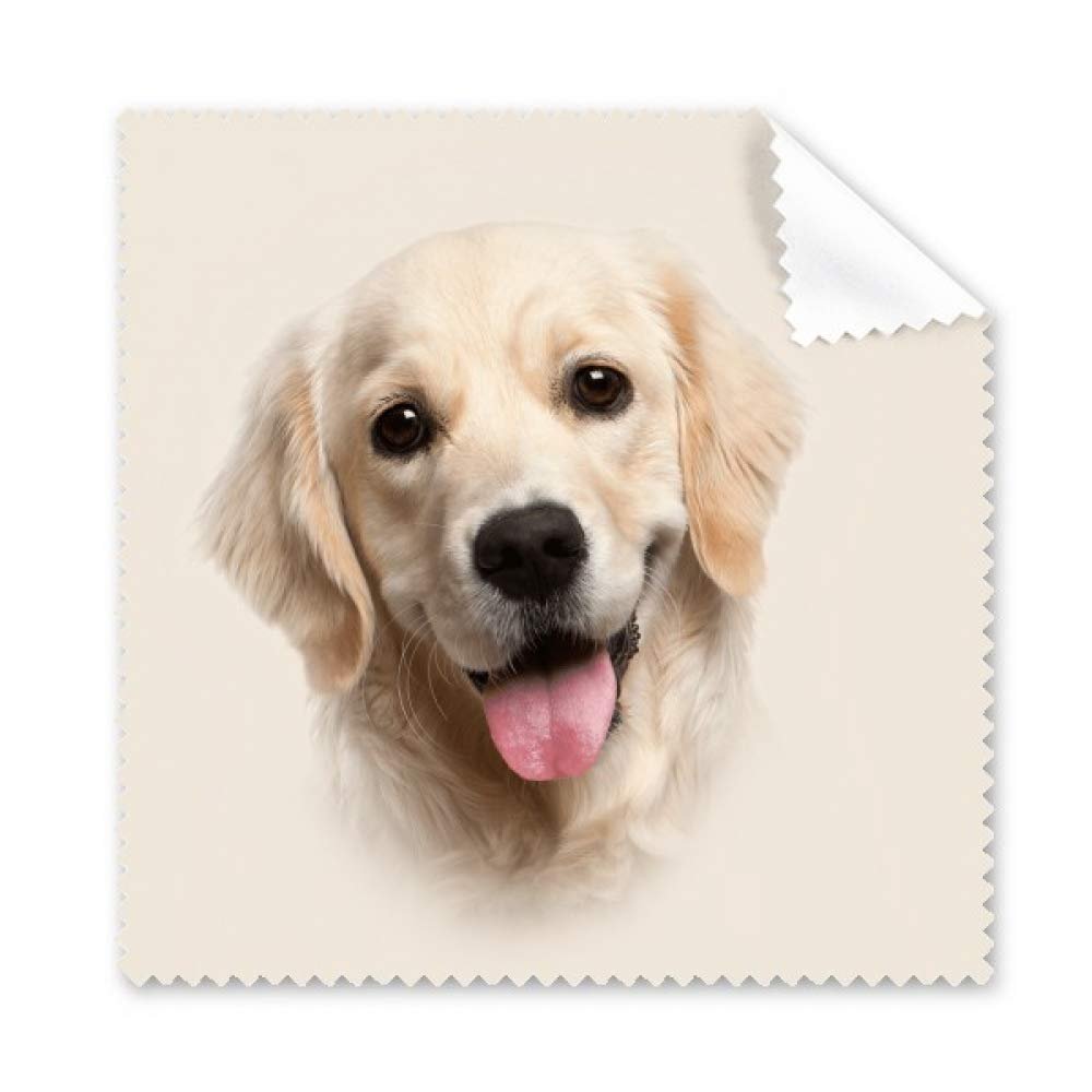 Dog Golden Fur Tongue Art Deco Gift Fashion Cleaning Cloth Phone Screen Glasses Cleaner 5pcs