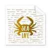Crab Food Marine Life Art Deco Gift Fashion Cleaning Cloth Phone Screen Glasses Cleaner 5pcs view 1