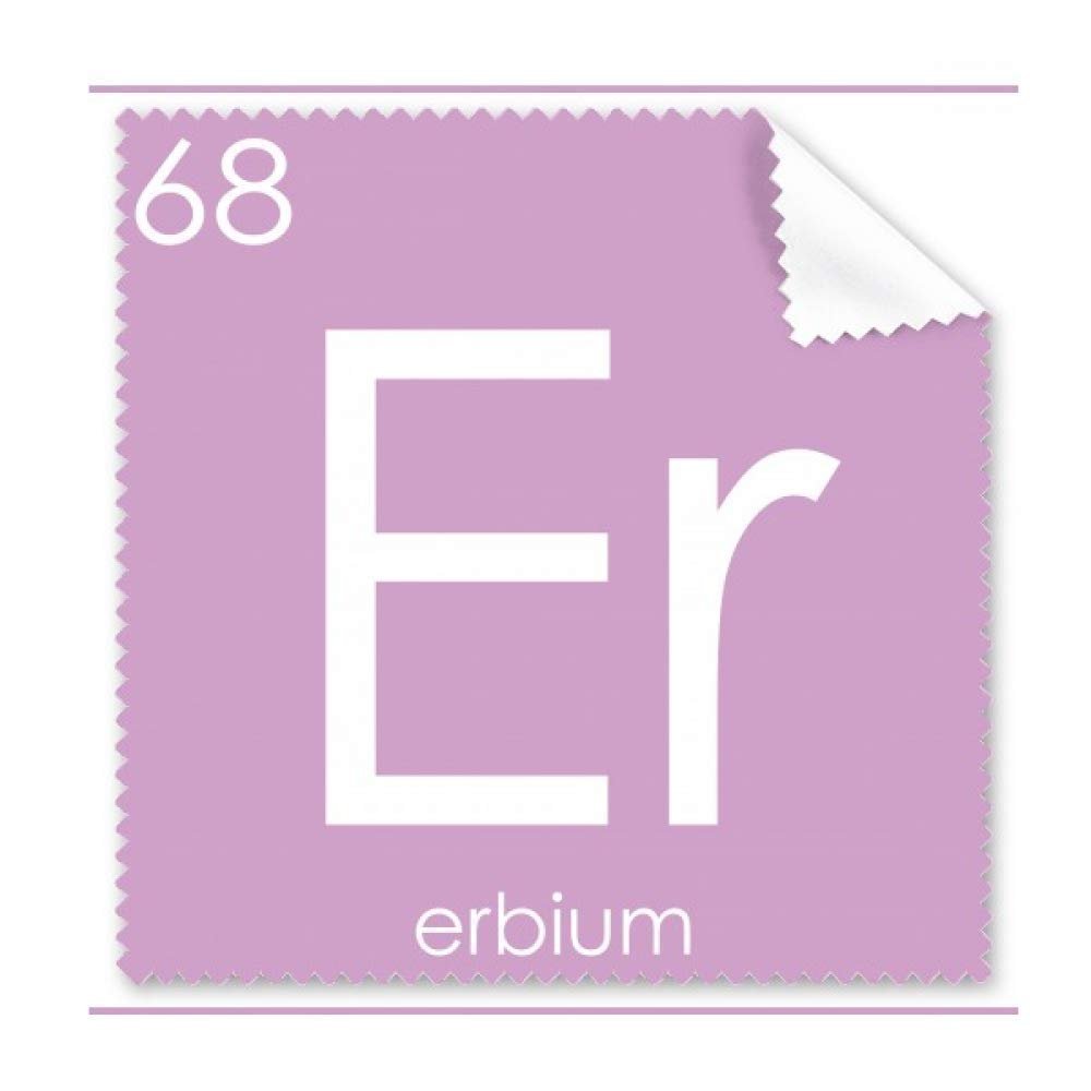 Chemistry Elements Period Table Lanthanide Erbium Er Cleaning Cloth Phone Screen Glasses Cleaner 5pcs