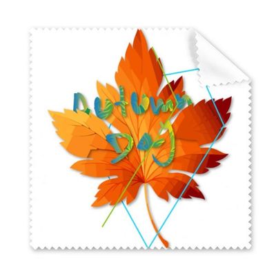 Autumn Landscape Depressed Leaves Cleaning Cloth Phone Screen Glasses Cleaner 5pcs