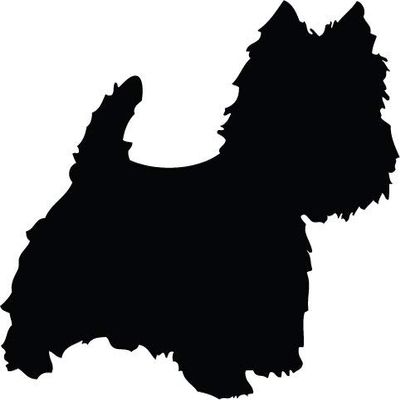 Decaltor Black Westie - Laptop Stickers - 5" Vinyl Decal -Funny Laptop, Phone, Tablet Vinyl Decal Sticker,Bumper Sticker