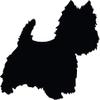 Decaltor Black Westie - Laptop Stickers - 5" Vinyl Decal -Funny Laptop, Phone, Tablet Vinyl Decal Sticker,Bumper Sticker view 1