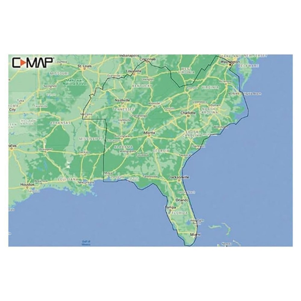 C-MAP Reveal - US Lakes South East, Map Card for Marine GPS chartplotters