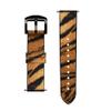 CA0528 Tiger Stripes Graphic Printed Leather & Silicone Smart Watch Band Strap for Wristwatch Smartwatch Smart Watch Size (22mm) view 3