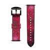 CA0677 Zodiac Red Galaxy Leather Smart Watch Band Strap for Wristwatch Smartwatch Smart Watch Size (18mm) view 3