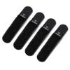 IDOGEAR Tactical Fastening Binding Strap Hook & Loop Reusable Strap (Black, Small(4 pcs) view 1