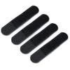 IDOGEAR Tactical Fastening Binding Strap Hook & Loop Reusable Strap (Black, Small(4 pcs) view 2