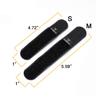 IDOGEAR Tactical Fastening Binding Strap Hook & Loop Reusable Strap (Black, Small(4 pcs) view 3