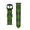 CA0289 Tartan Green Pattern Leather & Silicone Smart Watch Band Strap for Wristwatch Smartwatch Smart Watch Size (22mm) view 3