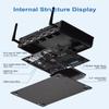 BASOARO Industrial Mini PC Win 11, Mini Desktop PC Core i5 8250U, 16G RAM 128G SSD, Gigabit Ethernet, DP/EDP/HD, LPT Port, 6 RS232 COM, WiFi, BT, Support Linux Ubuntu view 3