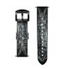 CA0190 Gothic Corset Black Leather Smart Watch Band Strap for Wristwatch Smartwatch Smart Watch Size (24mm) view 3
