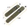 IDOGEAR Tactical Fastening Binding Strap Hook & Loop Reusable Strap (Ranger Green, Medium(4 pcs) view 3