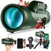 40X60 Monocular Telescope with Smartphone Holder& Tripod, High Power Nitrogen-Filled Monocular for Adults with BAK4 Prism & FMC Lens, HD Monocular Scope for Birdwatching Hiking Concert Travelling view 1