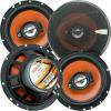 4X Audiobank AB674 6.5-Inch 600 Watts Peak Power Handling 3-Way G-Series Car Audio Stereo Coaxial Speakers with Grill Polypropylene with MICA Cone Woofer 4 Ohms