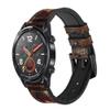 CA0417 Rust Steel Texture Graphic Printed Leather & Silicone Smart Watch Band Strap for Wristwatch Smartwatch Smart Watch Size (20mm) view 1