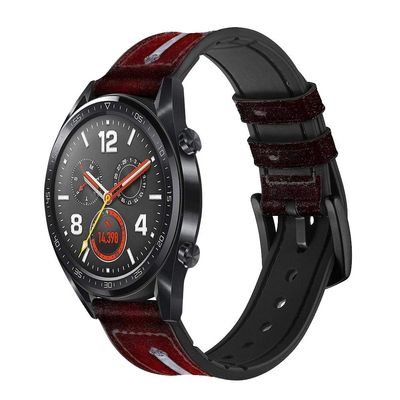 CA0591 Christian Cross Leather Smart Watch Band Strap for Wristwatch Smartwatch Smart Watch Size (18mm)