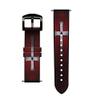CA0591 Christian Cross Leather Smart Watch Band Strap for Wristwatch Smartwatch Smart Watch Size (18mm) view 3