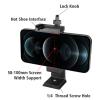 Vlogging Holder, Cell Phone Camera Handle Grip Stabilizer, Ergonomic Phone Video Stabilizer, Handheld Selfie Stick Smartphone Holder with Cold Shoe Mount for Mic/Flash Light, Wrist Strap view 3
