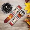 CA0461 Japan Daruma Doll Leather Smart Watch Band Strap for Wristwatch Smartwatch Smart Watch Size (18mm) view 2