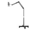 Mobile Tablet Floor Stand Tablet Holder Mount,Tablet Stand with wheelsAdjustable Height & Stable Base, Compatible iPad Mini Air Pro 12.9, Galaxy Tab, Kindle, Phones (4.7''-13'') view 1