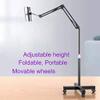 Mobile Tablet Floor Stand Tablet Holder Mount,Tablet Stand with wheelsAdjustable Height & Stable Base, Compatible iPad Mini Air Pro 12.9, Galaxy Tab, Kindle, Phones (4.7''-13'') view 2