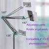 Mobile Tablet Floor Stand Tablet Holder Mount,Tablet Stand with wheelsAdjustable Height & Stable Base, Compatible iPad Mini Air Pro 12.9, Galaxy Tab, Kindle, Phones (4.7''-13'') view 3