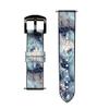 CA0408 Blue Marble Texture Graphic Printed Leather Smart Watch Band Strap for Wristwatch Smartwatch Smart Watch Size (24mm) view 3