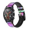 CA0643 Pastel Unicorn Leather & Silicone Smart Watch Band Strap for Wristwatch Smartwatch Smart Watch Size (20mm) view 1