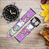 CA0643 Pastel Unicorn Leather & Silicone Smart Watch Band Strap for Wristwatch Smartwatch Smart Watch Size (20mm) view 2