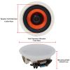 Herdio 6.5" 600 Watts Bluetooth Ceiling Speakers Wireless Home Recessed Speaker System Suitable for Indoor,Kitchen,Home Theater,Bedroom,Office,Covered Patio4 Speakers view 4