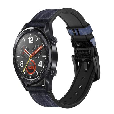 CA0534 Dream Catcher Wolf Howling Leather & Silicone Smart Watch Band Strap for Wristwatch Smartwatch Smart Watch Size (20mm)