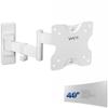 VIVO Full Motion Ultrawide Monitor Wall Mount, Fits Ultra-Wide Screens up to 49 inches and 44 lbs, Tilt and Swivel Arm, White, MOUNT-VW01MW view 1
