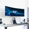 VIVO Full Motion Ultrawide Monitor Wall Mount, Fits Ultra-Wide Screens up to 49 inches and 44 lbs, Tilt and Swivel Arm, White, MOUNT-VW01MW view 2