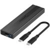 Sabrent USB 3.2 Type-C Tool-Free Enclosure for M.2 PCIe NVMe and SATA SSDs (EC-SNVE) view 1