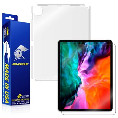 ArmorSuit MilitaryShield Full Body Skin Film + Screen Protector for Apple iPad Pro 12.9 Inch (4th Gen/ 2020 Release) - Anti-Bubble HD Clear Film