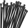 100pcs Outdoor UV Resistant Black Cable Ties Heavy Duty Zip Ties Multi-Purpose Self-Locking Black Nylon Tie Wraps Organize Bundles 2.5x100mm (0.1x3.9 inch) view 1