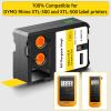 KCMYTONER All-Purpose Vinyl Labels Black Print on Yellow Tape 3/4" x 23 ft (19mm x 7m) Compatible for Dymo 1868772 Replacement for Rhino XTL-300 XTL-500 Label Makers, 4 Pack view 2
