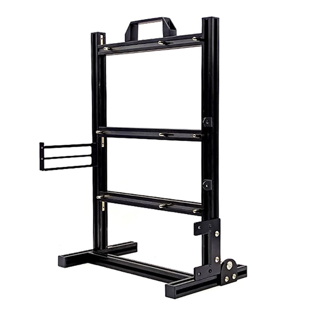 DIY Computer Chassis Bracket Open Motherboard Case Rack ATX Vertical Horizontal PC Game Chassis Rack Water-Cooled PC Test Bench Creative Overclocking Aluminum Frame Good Heat Dissipation All Black
