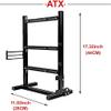 DIY Computer Chassis Bracket Open Motherboard Case Rack ATX Vertical Horizontal PC Game Chassis Rack Water-Cooled PC Test Bench Creative Overclocking Aluminum Frame Good Heat Dissipation All Black view 2
