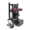 DIY Computer Chassis Bracket Open Motherboard Case Rack ATX Vertical Horizontal PC Game Chassis Rack Water-Cooled PC Test Bench Creative Overclocking Aluminum Frame Good Heat Dissipation All Black view 3
