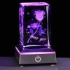 Movdyka Anniversary Birthday Gifts for Girlfriend Wife Mom Cute, 3D Laser Crystal Rose Flower Christmas Valentines Day I Love You Gifts Night Light Romantic for Boyfriend Couples Her Him view 1
