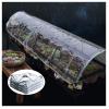 ZHANGQINGXIU Tarpaulin Fabric Tarpaulin Cover Tarpaulin Waterproof Heavy Duty Garden Plant Weather Resistant Protection Panel PVC Transparent Soft Sheet with Eyelets Edge Rope, 41 Sizes view 1