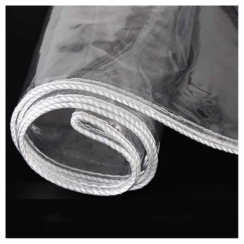 ZHANGQINGXIU Tarpaulin Fabric Tarpaulin Cover Tarpaulin Waterproof Heavy Duty with Eyelet Outside Emergency PVC Rain Cover Weather Resistant Clear Transparent Thicken Tarpaulin, 16 Sizes
