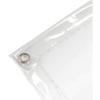 ZHANGQINGXIU Heavy Duty Waterproof Tarp Outdoor Weather Protection Transparent Tarpaulin Cover Thicken PVC Winter Heat Insulated Sheet with Grommets, 3 Sizes (Color : 0.5mm, Size : 270x270cm) view 1