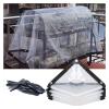 ZHANGQINGXIU Tarpaulin Fabric Tarpaulin Cover Tarpaulin Waterproof Windproof Heavy Duty Clear PVC Plant Cover Garden Awning Protection Pavilion Sunscreen Bottom Sheet Cover, 32 Sizes view 1
