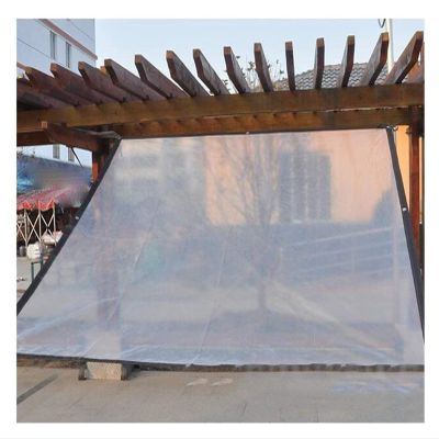 ZHANGQINGXIU Tarpaulin Fabric Tarpaulin Cover Tarpaulin Waterproof Heavy Duty Clear Glass Canopy Bird Proof Windshield Tool Garden Rainproof Soft Plastic Film, 23 Sizes (Color : Clear, Size : 3x4m)