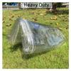 ZHANGQINGXIU Heavy Duty Waterproof Tarp Outdoor Weather Protection Transparent Tarpaulin Cover Thicken PVC Winter Heat Insulated Sheet with Grommets, 3 Sizes (Color : 0.8mm, Size : 270x270cm) view 2