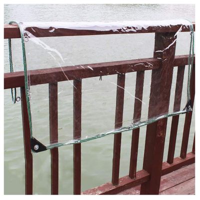 ZHANGQINGXIU Tarpaulin Cover, Heavy Duty Waterproof Tarpaulin with Eyelets, Weatherproof Anti-Pollen PVC Partition Panel for Closing Terrace Garden Balcony, Customizable